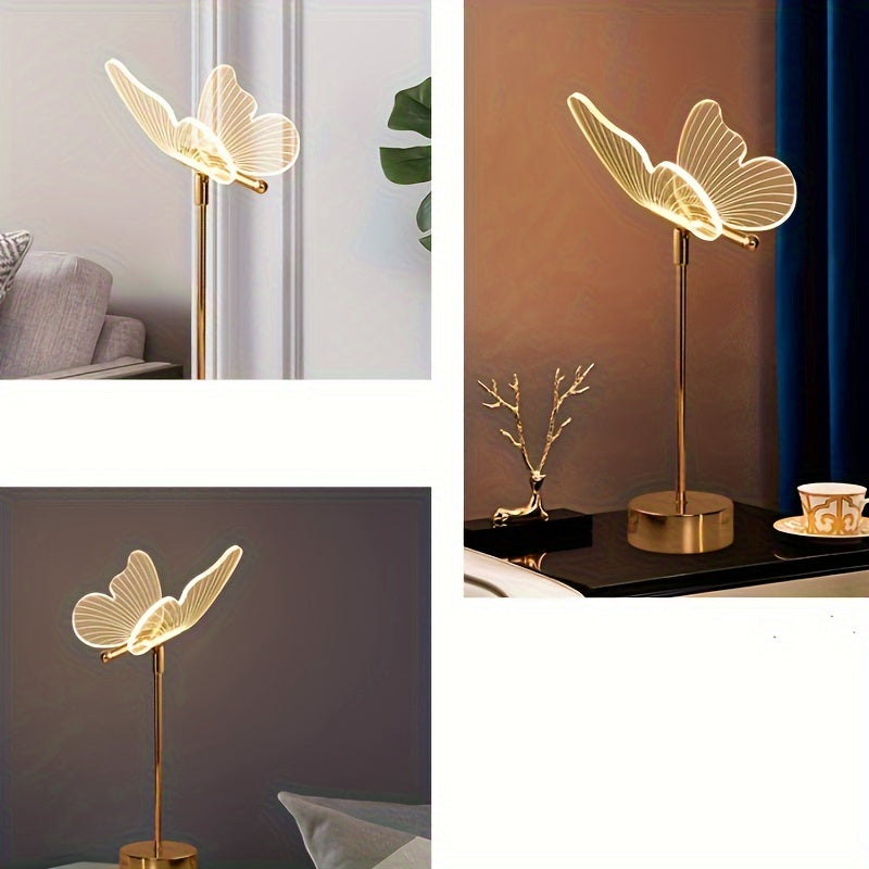 LumiButterfly - USB-powered Butterfly Table Lamp, Artistic LED Night Lamp