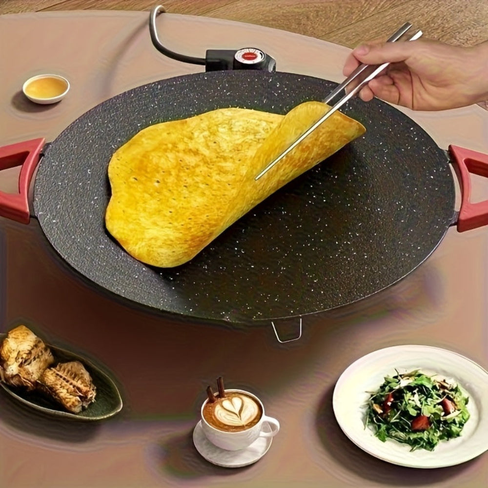 Foldable Frying Pan Oil Pouring Spout Handles