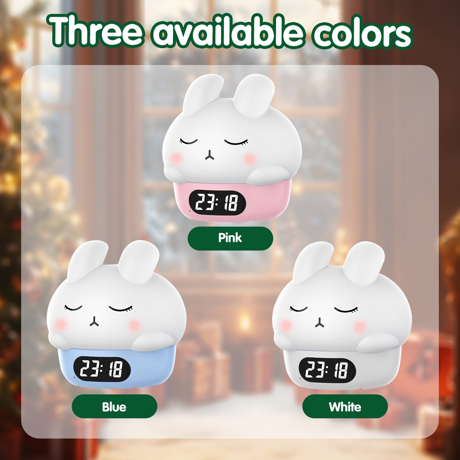 BunnyGlow - Color Changing Night Light and Alarm Clock