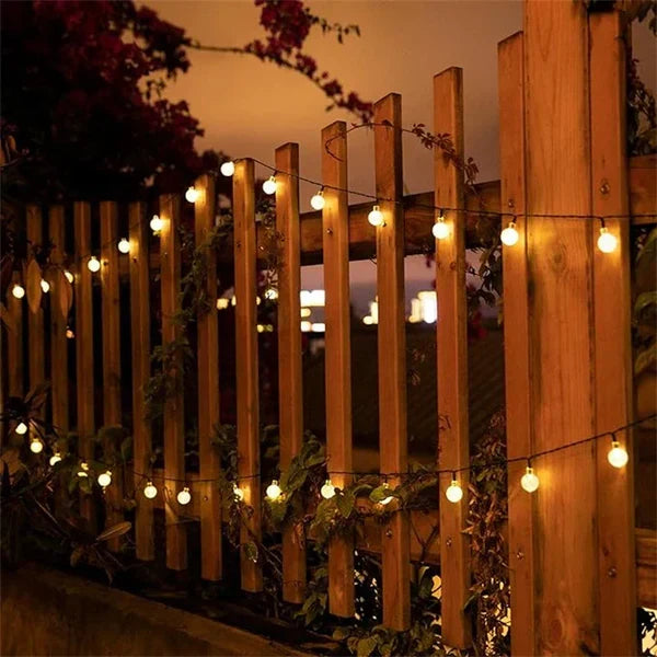RadiantGlimmer - Catena Luminosa Solare LED Impermeabile