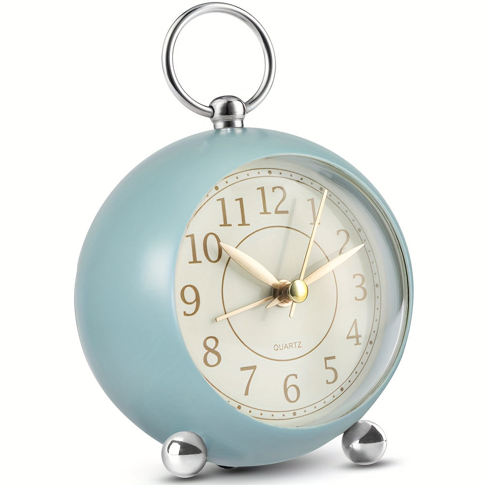 RetroTime - Silent Analog Alarm Clock with Night Light
