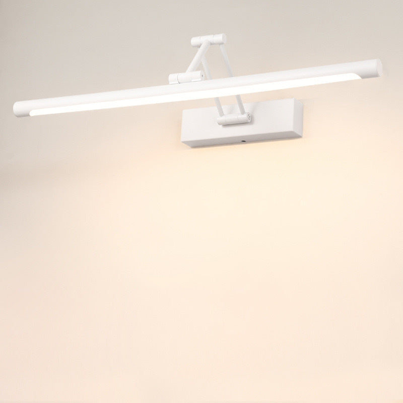 Candeeiro de parede LED minimalista Edge Preto/Branco Interior Casa de banho Metal