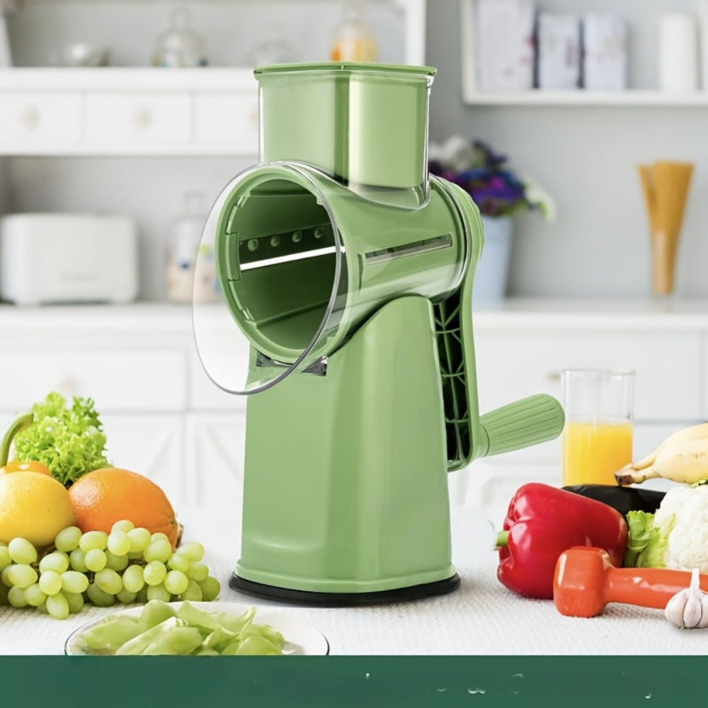 Affettatrice da cucina con leva per grattugiare e tagliare verdure