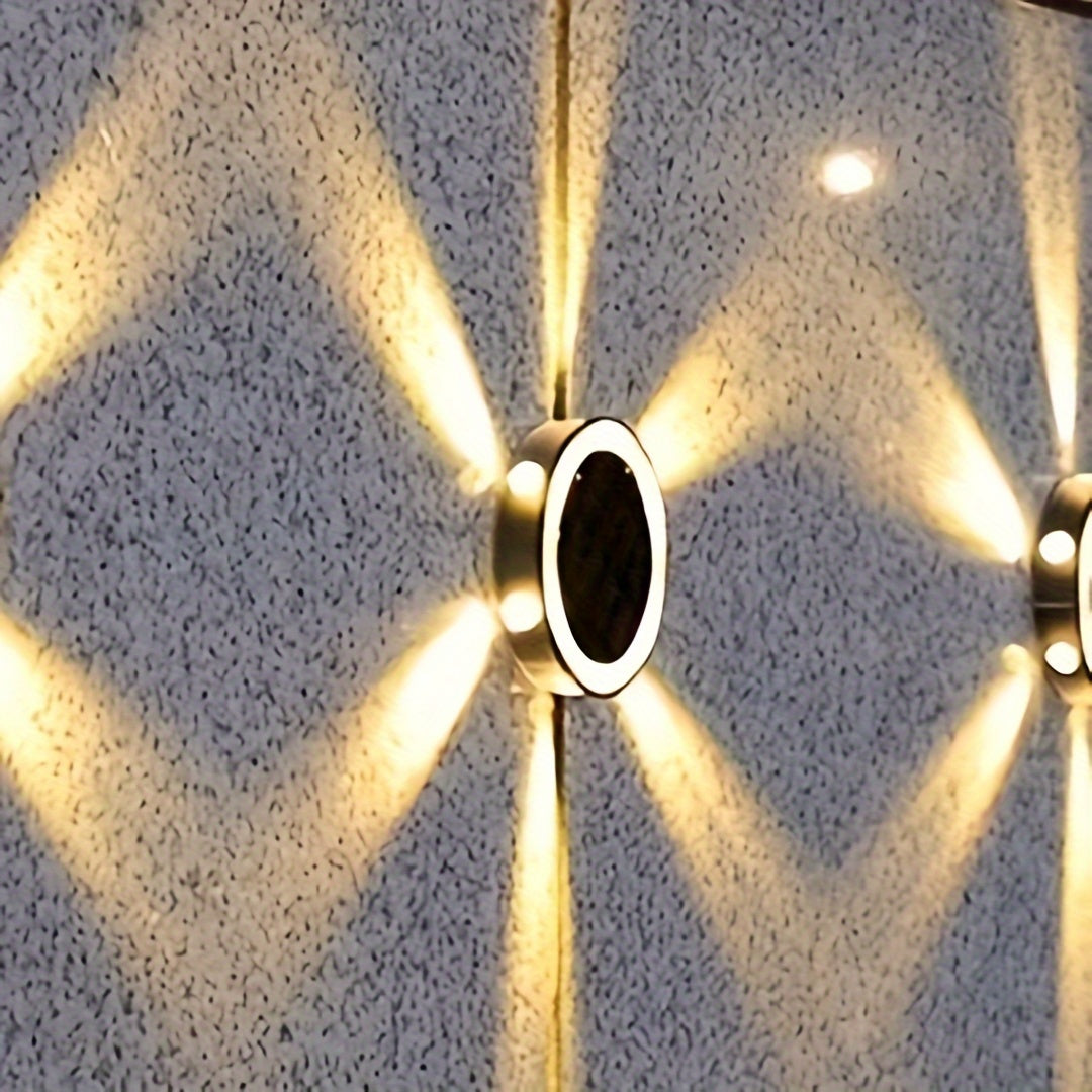 SolarLicht - 6 LED Illuminazione da Terra, Lampada Solare da Esterno per Sentiero, Giardino e Patio