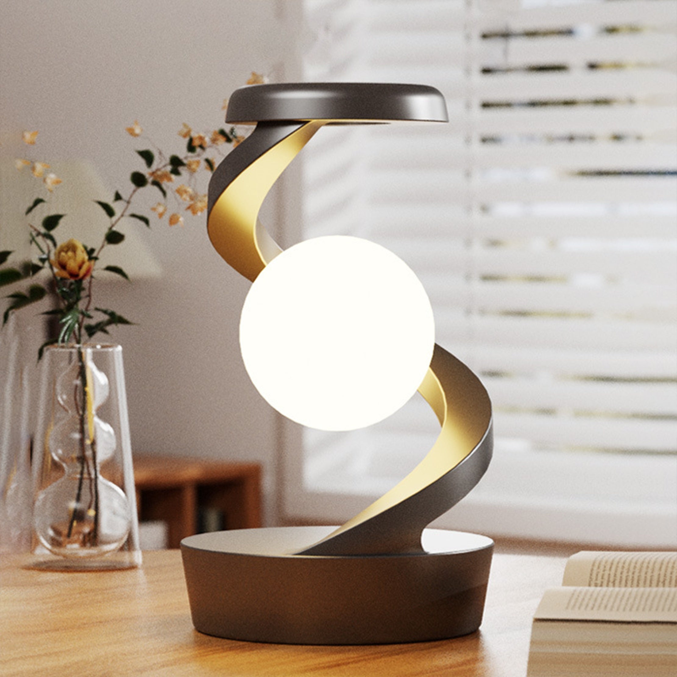 GestureGlow - Lampada da scrivania RGB LED con ricarica wireless