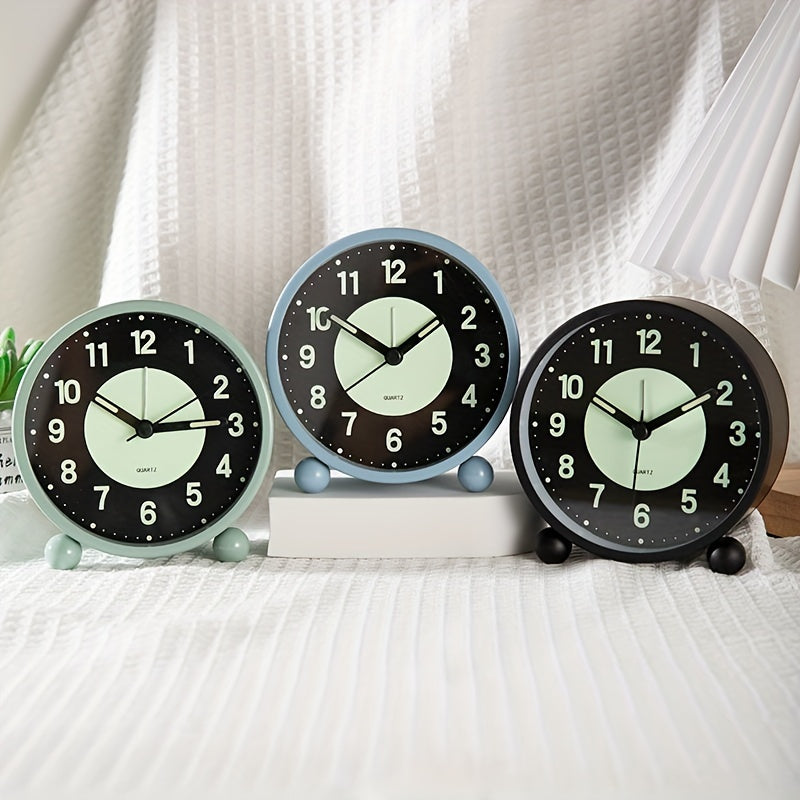 EleganceMetal - Sveglia in Metallo Chic con Morbida Luce Notturna