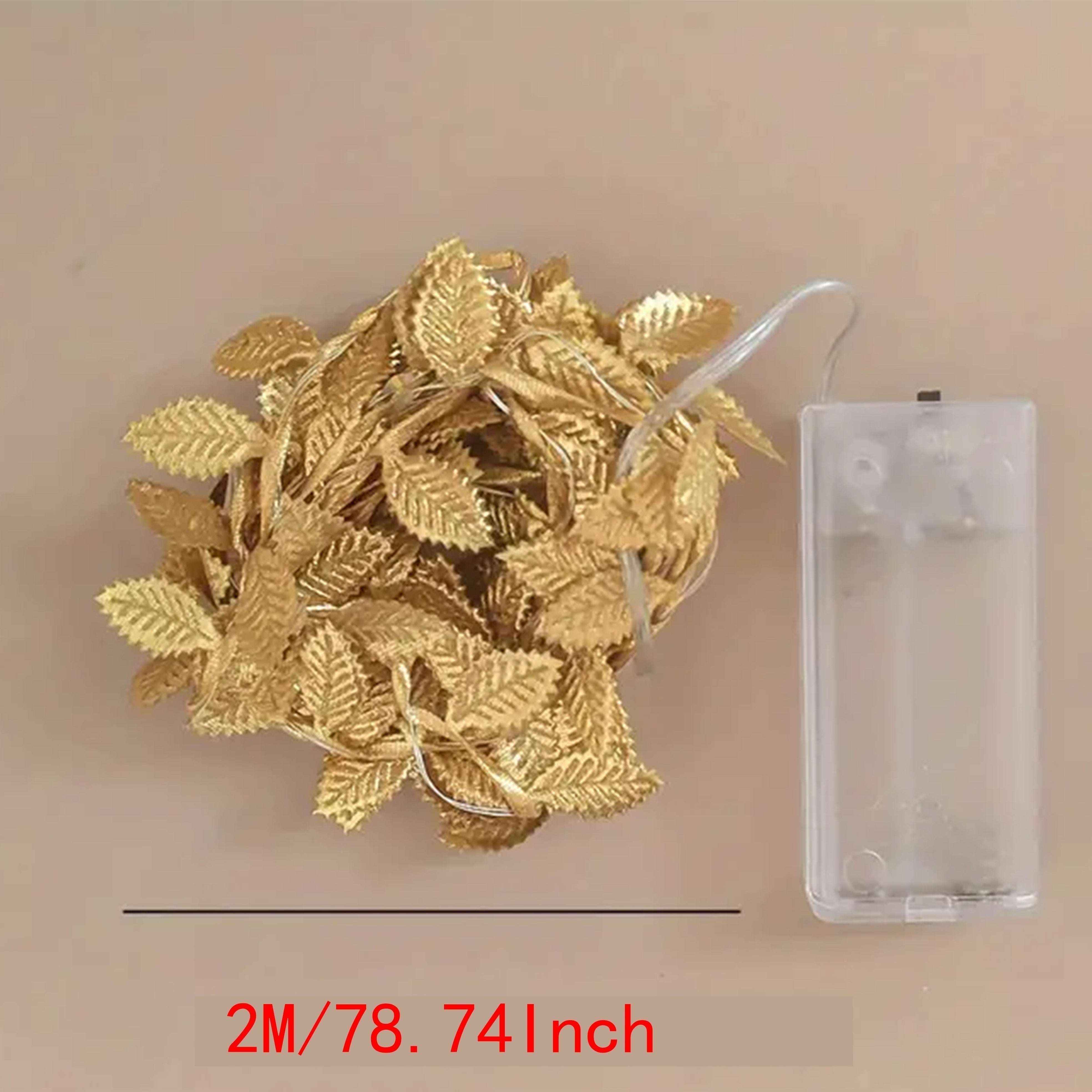 GoldenLeaf - Golden LED Leaf Fairy Lights for Indoor Decoration