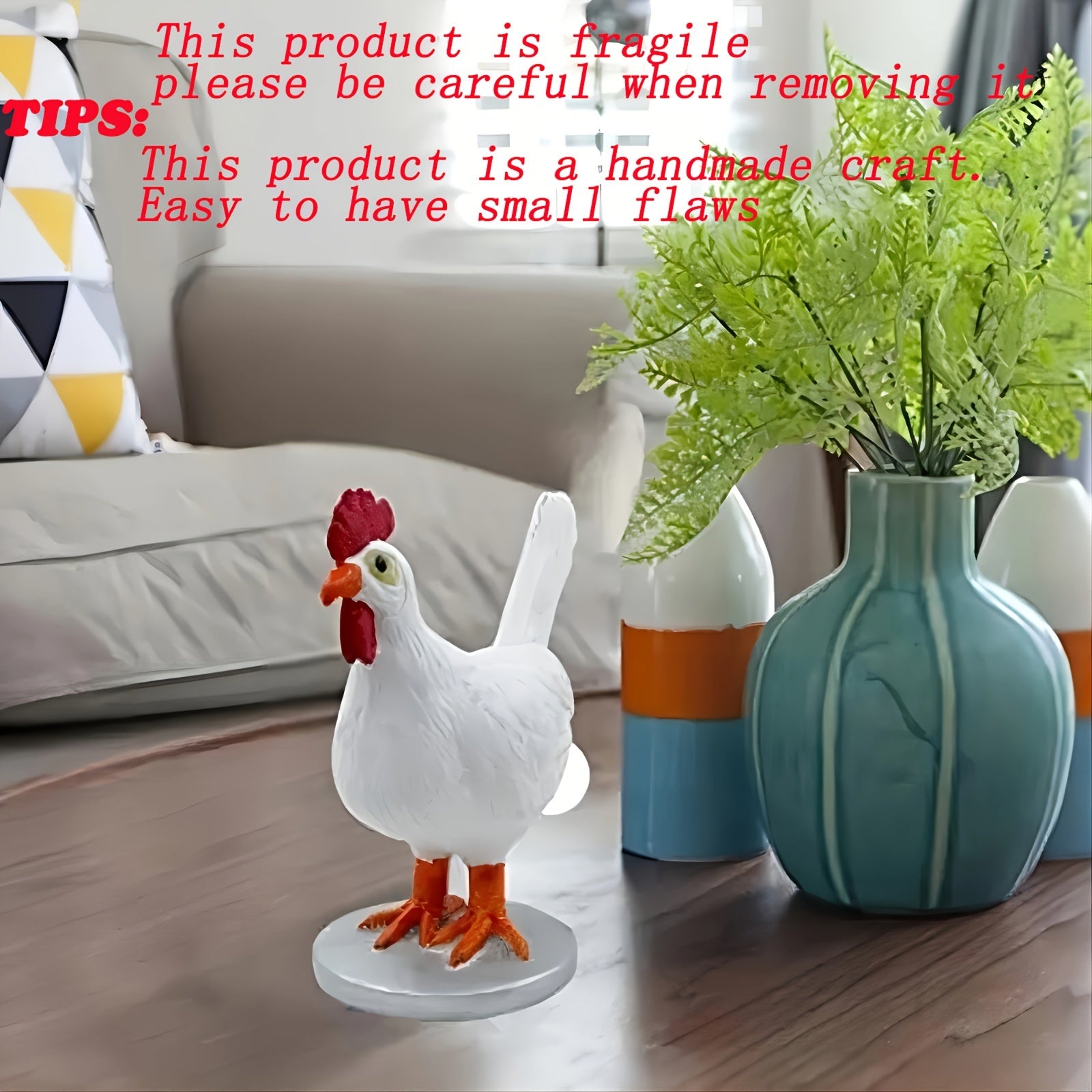 EggGlow - Lampada a uovo di gallina realistica con illuminazione LED USB e design 3D