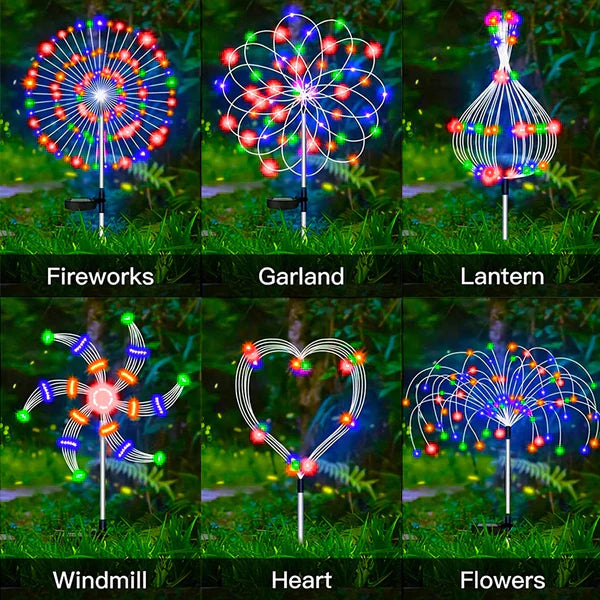 4 Pezzi Lampade da Giardino Solari per Esterni