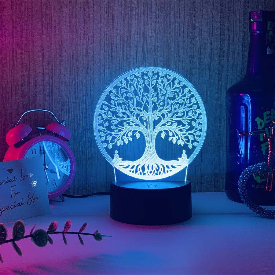BoomLamp - Candeeiro Noturno 3D de Acrílico Alimentado por USB