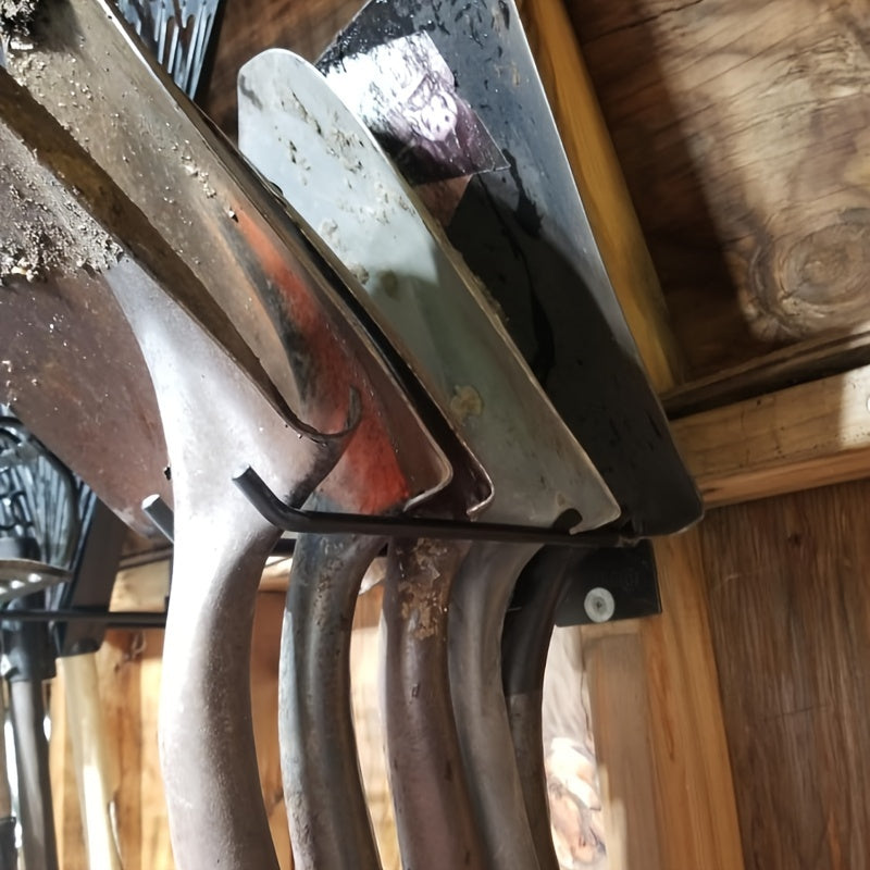 ToolRack - Organizador de Ferramentas de Jardim em Metal Pesado com Ganchos para Garagem
