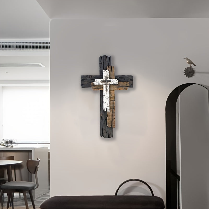 RusticCross - Rustic Wooden Cross Wall Art