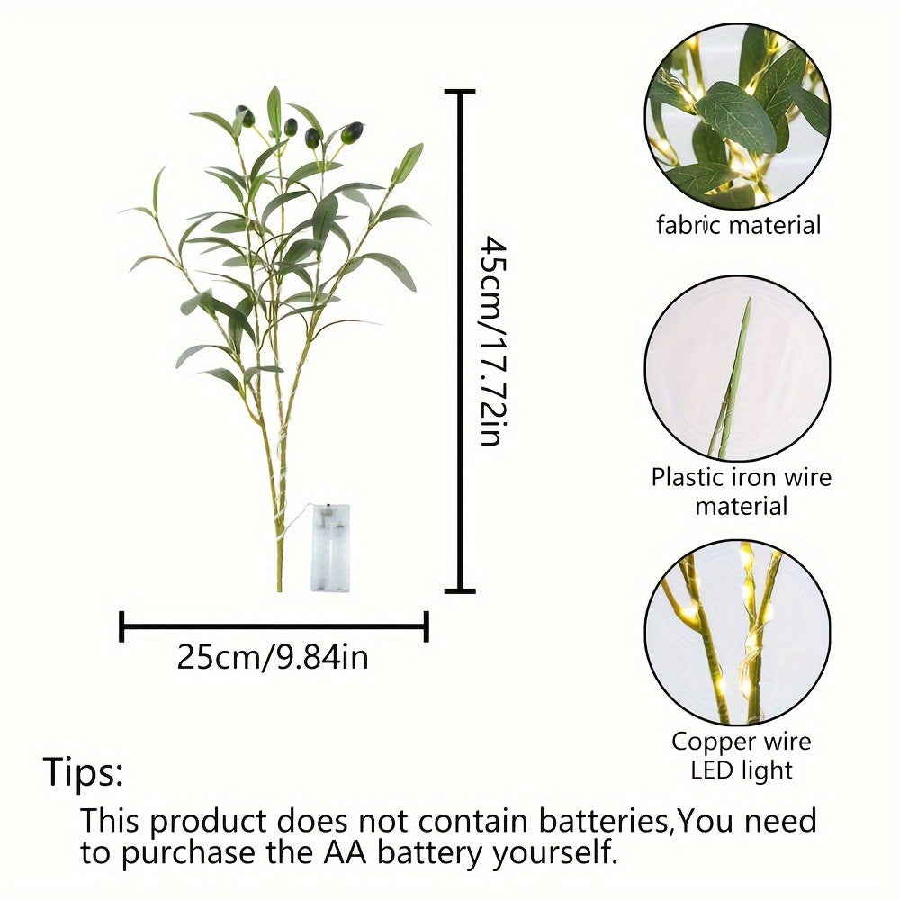 LumiTak - Olive Branch LED Table Lamp Decorative