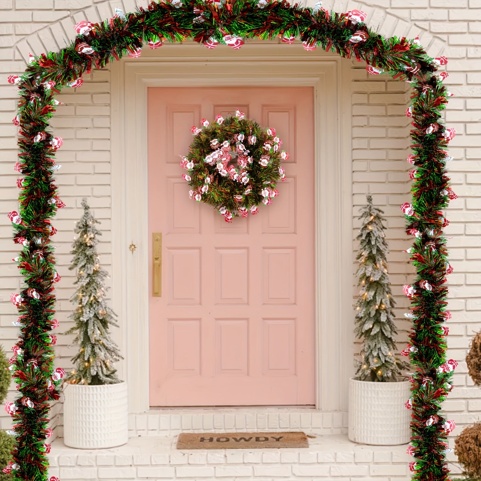 FestiveTinsel - Red and Green Metallic Garlands