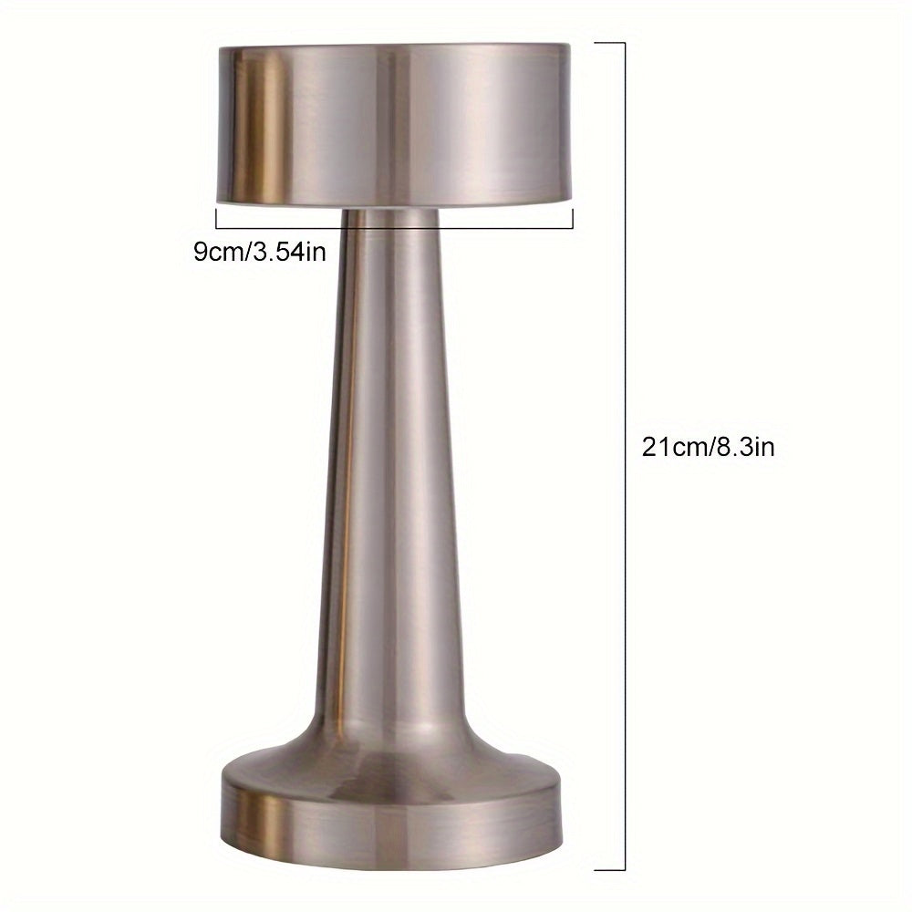 LuxeGlow - Lámpara de mesa inalámbrica de 3 colores con atenuación táctil