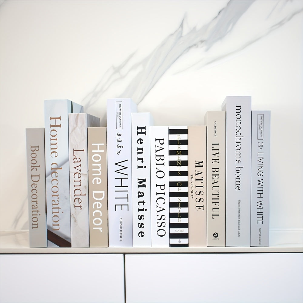 CityScape - Conjunto de 12 Livros Falsos Dobráveis - Decoração Realista de Paisagens Urbanas para Casa e Escritório
