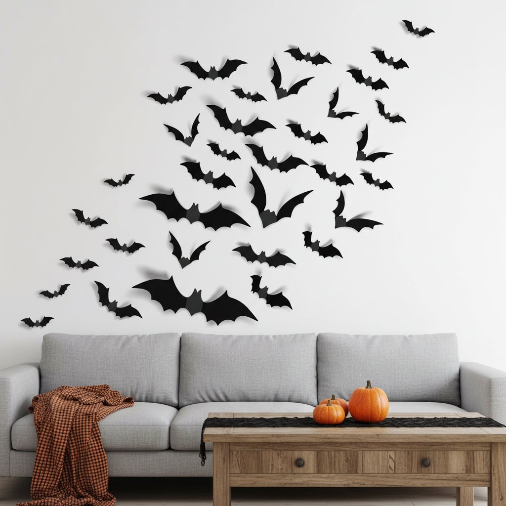 Decorazione Di Halloween Arte Murale Pipistrello - Image 1