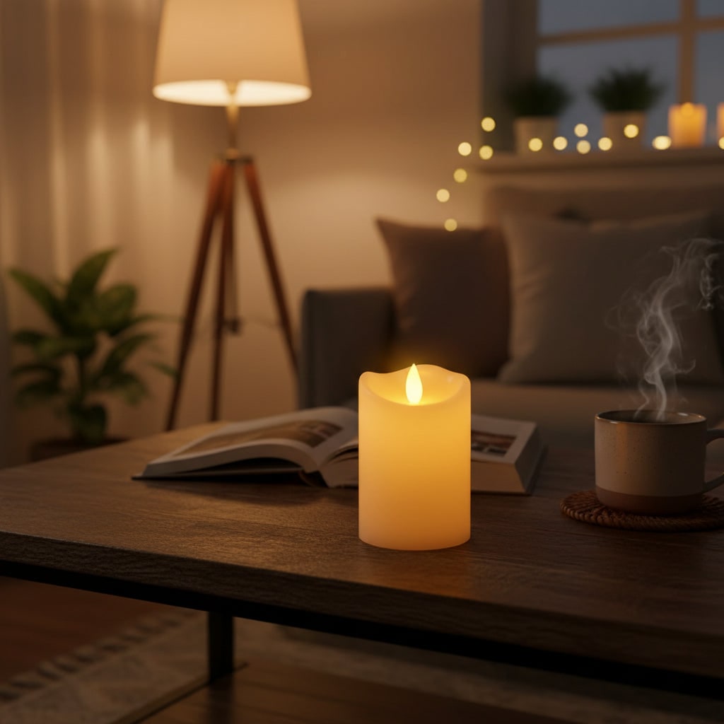 Decorazione Halloween Candele LED Accento Decorativo Casa - Image 1