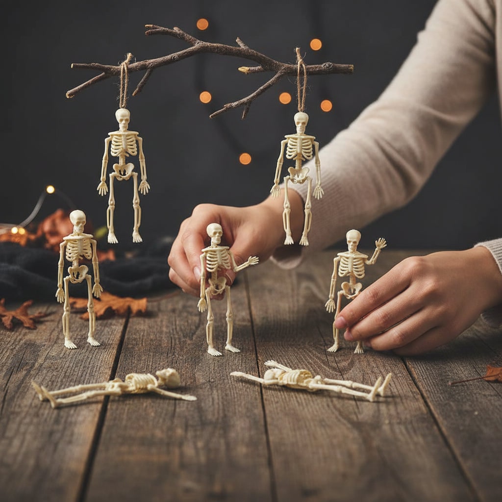 Decorazione Halloween Mini Scheletri Spaventosi - Image 1