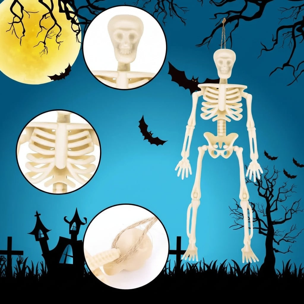Decorazione Halloween Mini Scheletri Spaventosi - Image 3