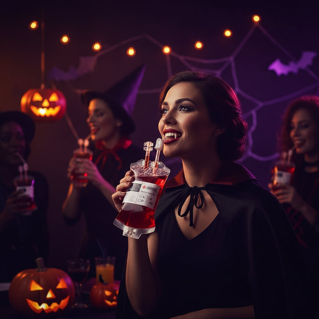Decorazione Halloween Sacca Sangue Accessorio Scenografico Festa - Image 1