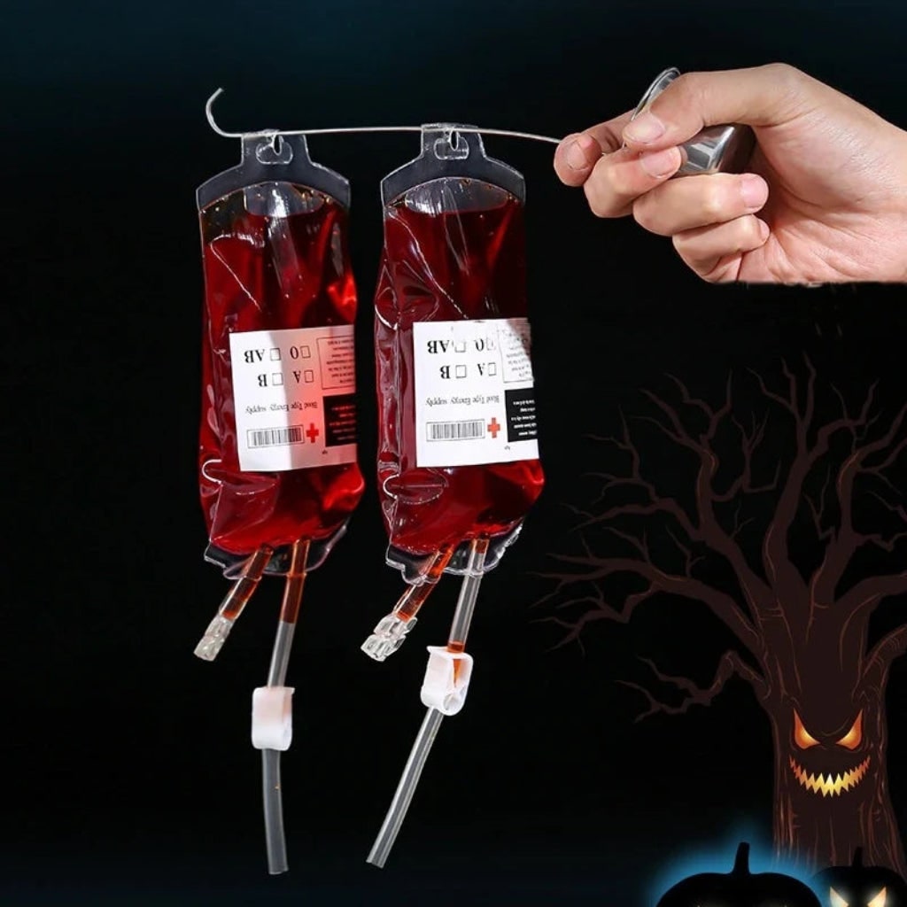 Decorazione Halloween Sacca Sangue Accessorio Scenografico Festa - Image 3