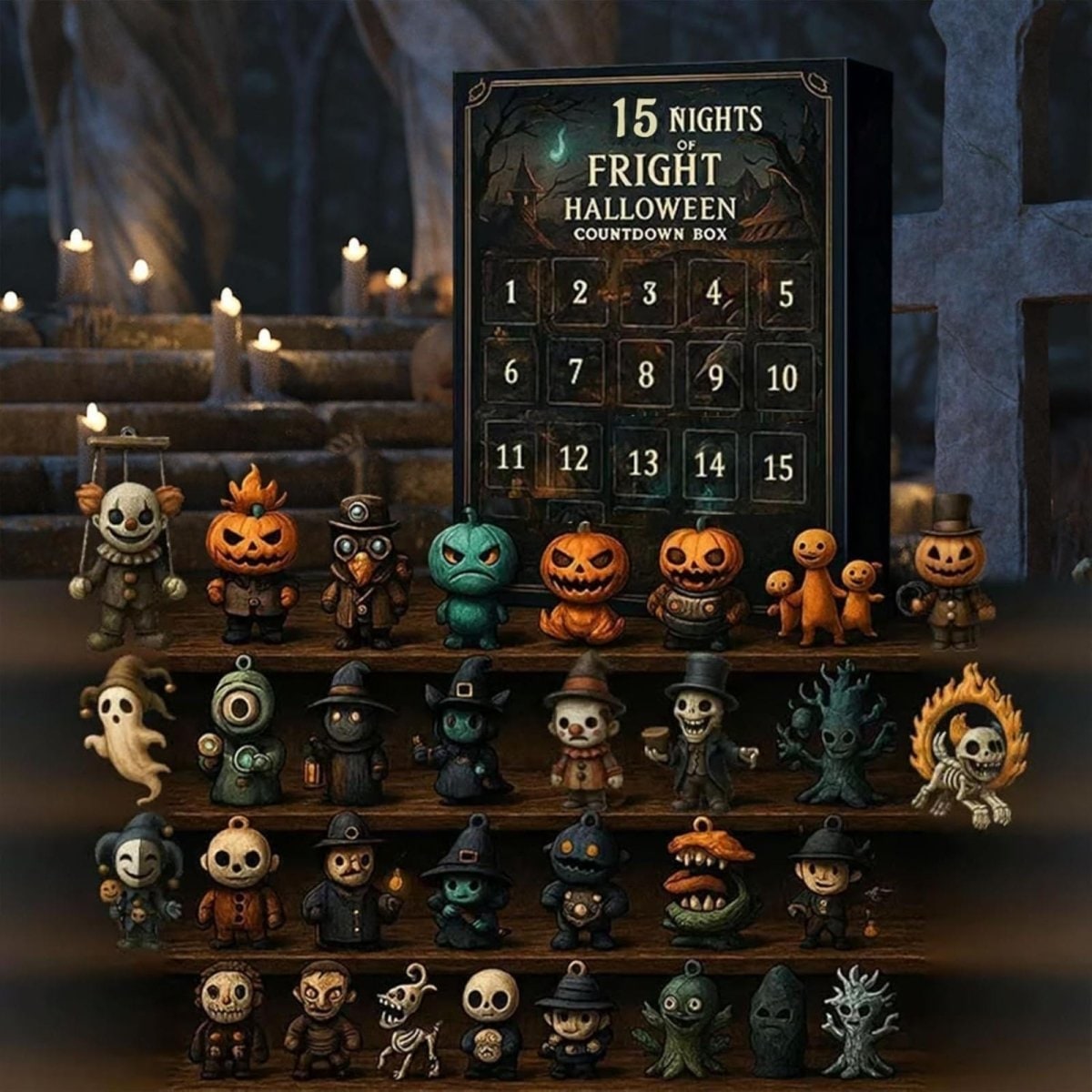 Decorazione Halloween Scatola Conto Alla Rovescia 31 Notti Brivido - Image 3