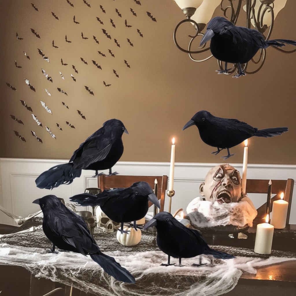 Decorazione Halloween Set Corvi Festivo - Image 2