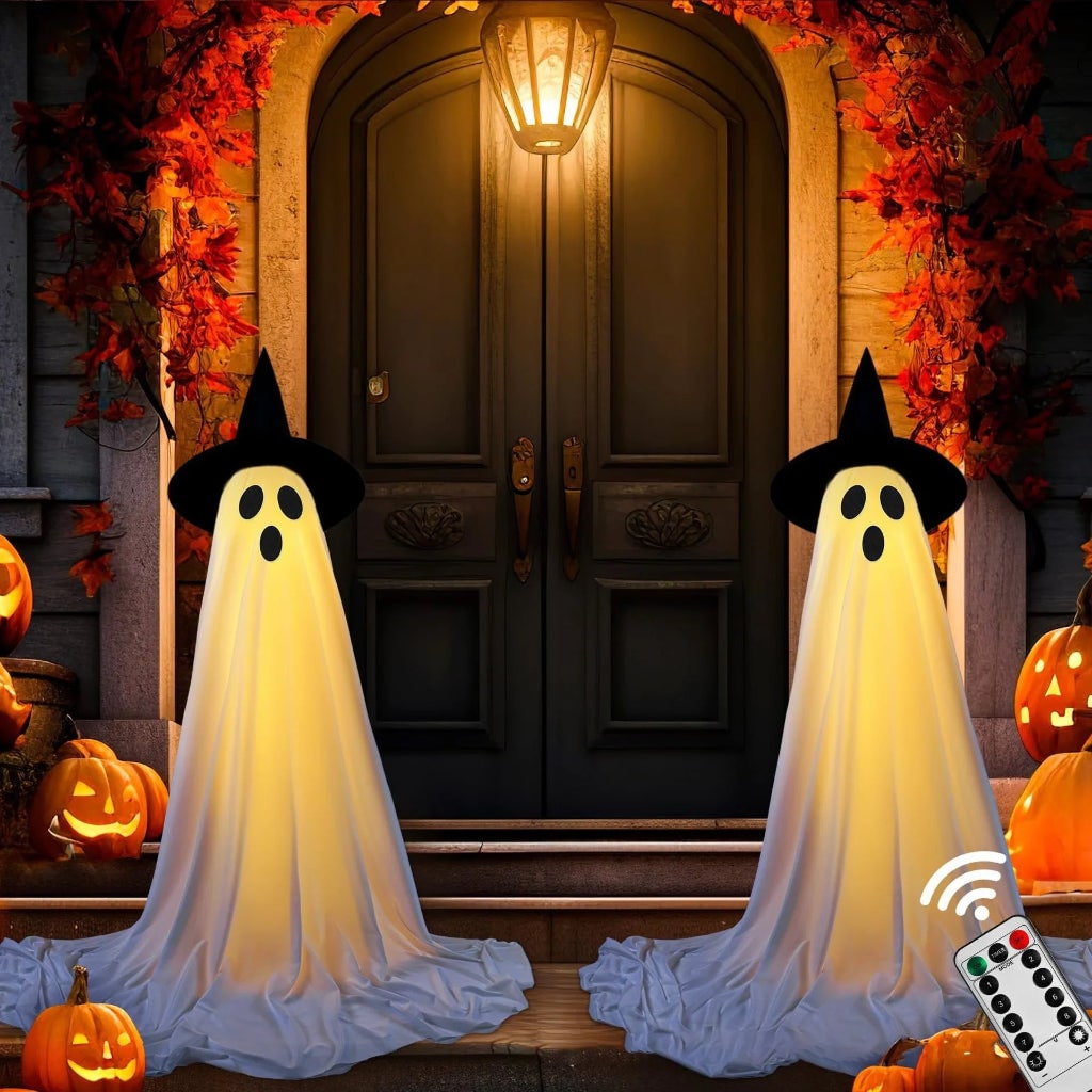 Decorazione Halloween Set Fantasmi Esposizione Esterno - Image 2