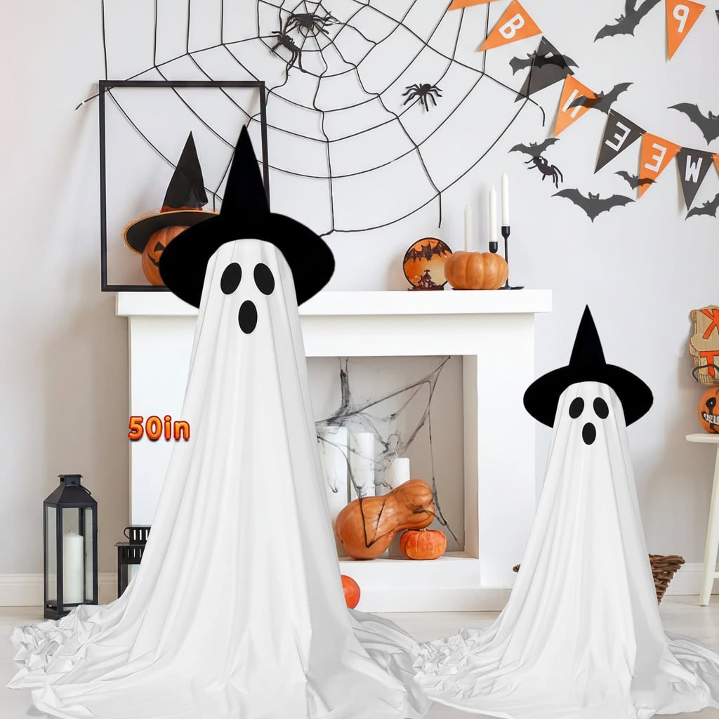Decorazione Halloween Set Fantasmi Esposizione Esterno - Image 3
