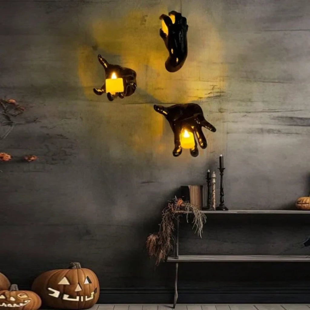 Decorazione Halloween Set Mani Arredo Spettrale - Image 2