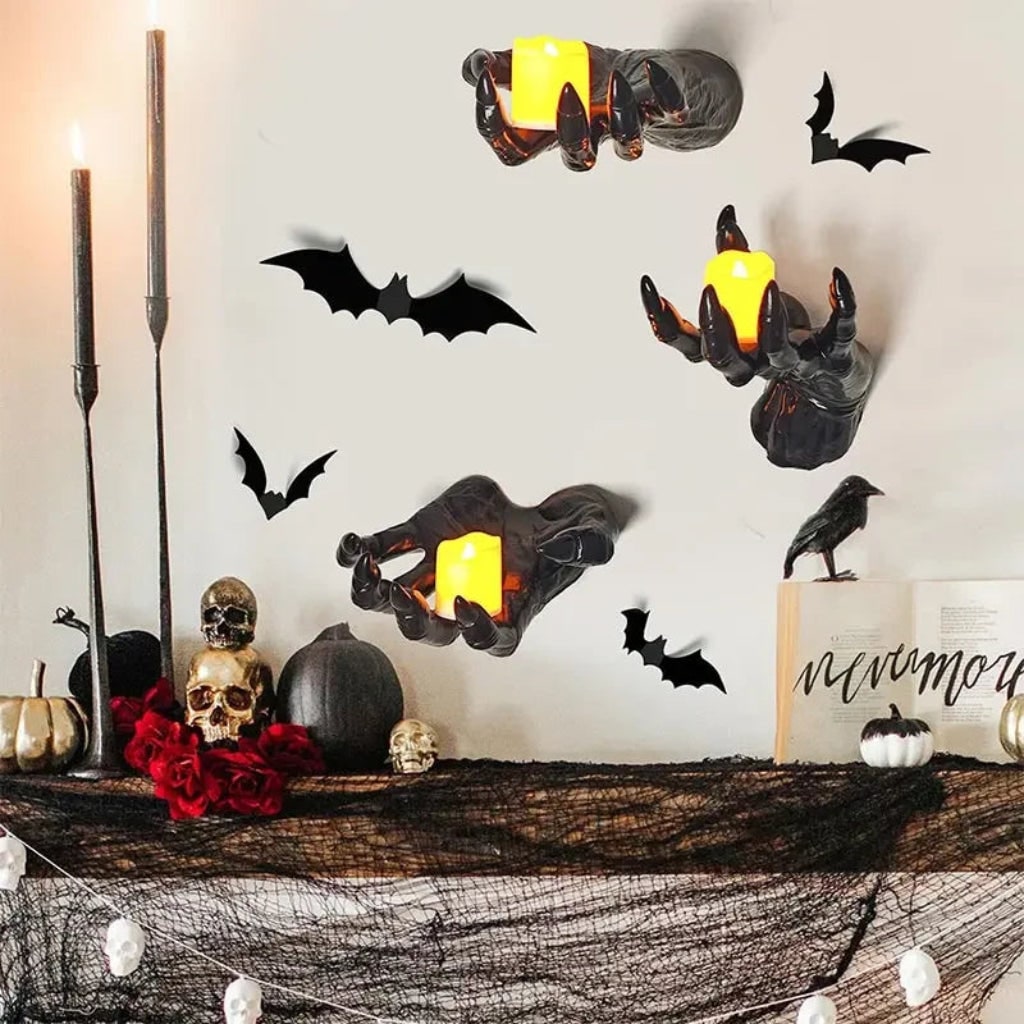 Decorazione Halloween Set Mani Arredo Spettrale - Image 6