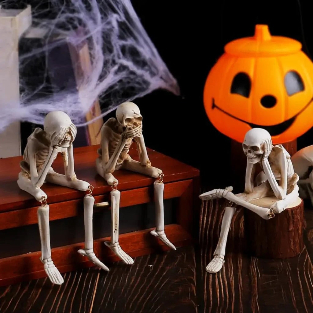 Decorazione Halloween Set Tre Figurine Scheletro - Image 4