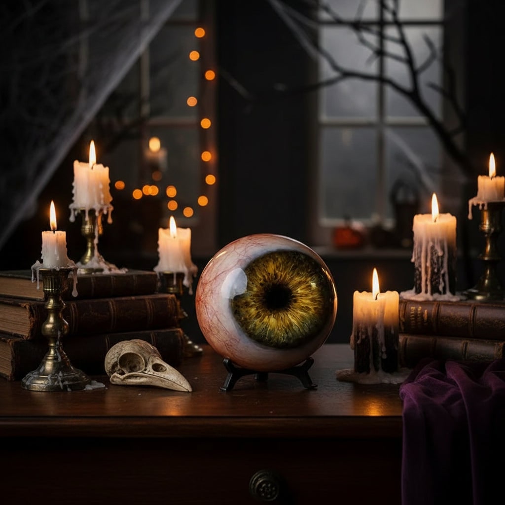 Decorazione Halloween Sfera Occhio Accento Spaventoso Casa - Image 1