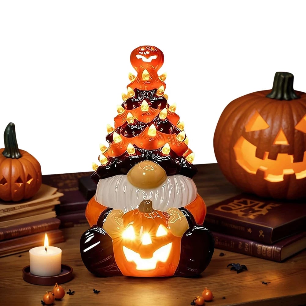 Decorazione Halloween Statua Gnomo Accento Festivo Casa - Image 2
