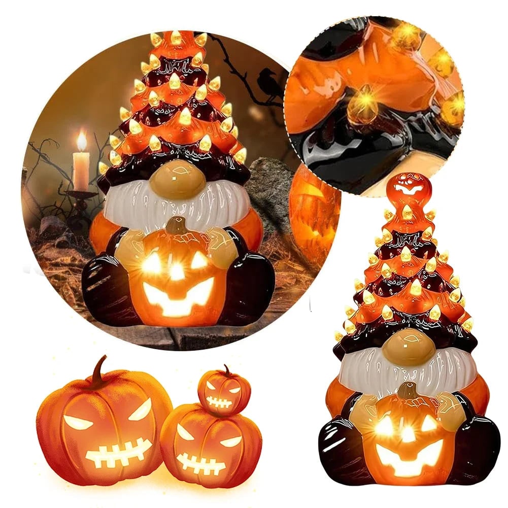 Decorazione Halloween Statua Gnomo Accento Festivo Casa - Image 5