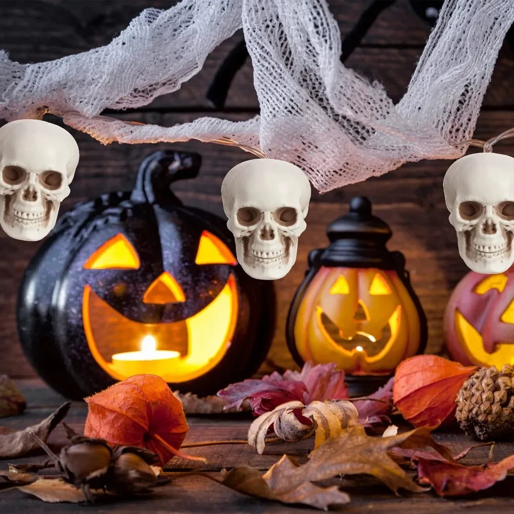 Decorazioni Halloween Testa Scheletro Decorativa Set - Image 4
