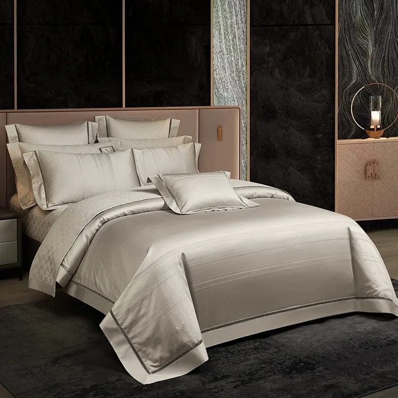 Set copripiumino Elegance Champagne (Cotone Egiziano)