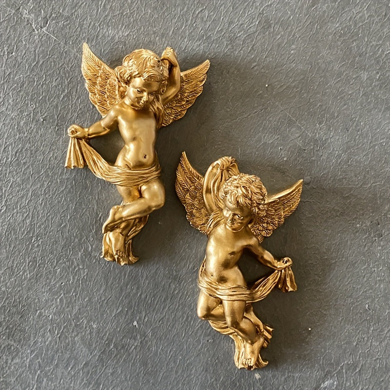 AngelDecor - Vintage Hars Engel Wanddecoratie