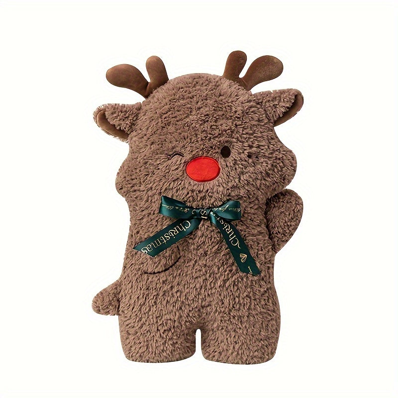 MerryCushion - Santa Claus & Reindeer Decorative Pillow
