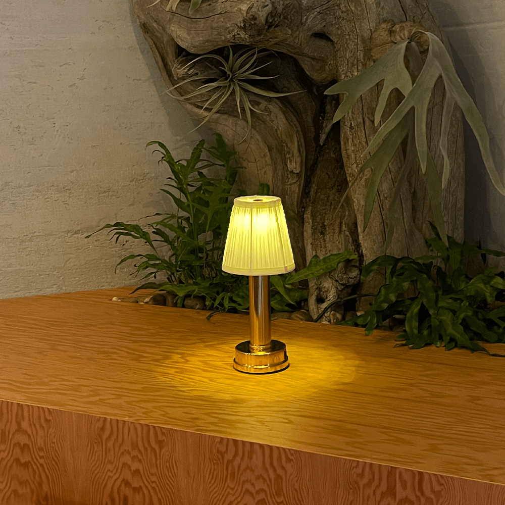 CozyGlimmer | Lampada da tavolo in tessuto
