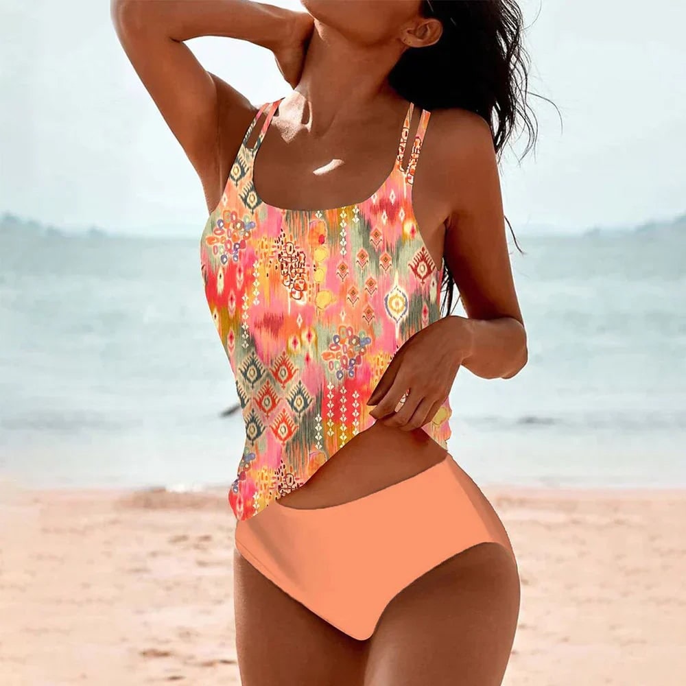 Donna Costume da bagno tankini regolabile | Set bikini mare - Image 4