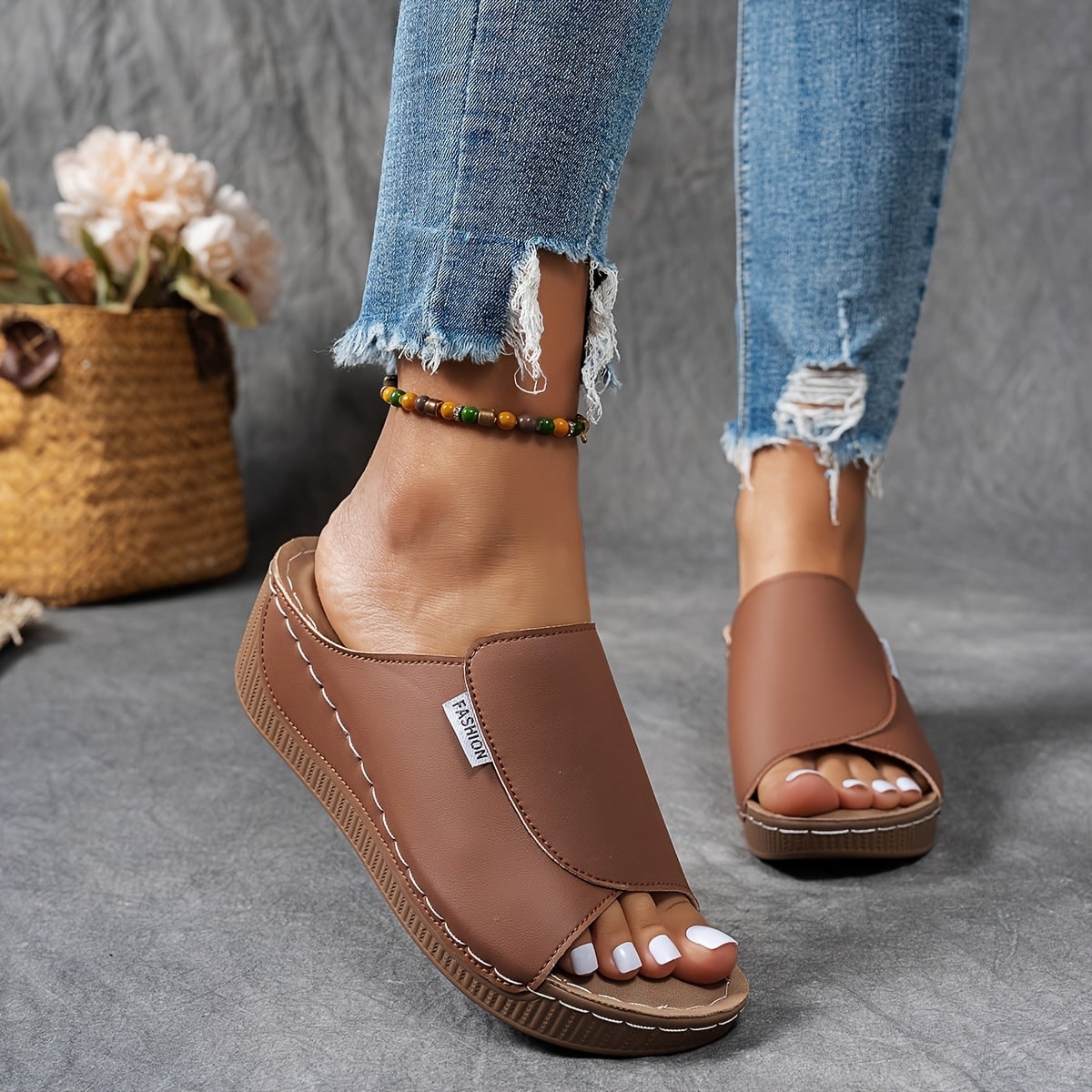 Donna Sandali con Zeppa | Sandali Slip-On - Image 11