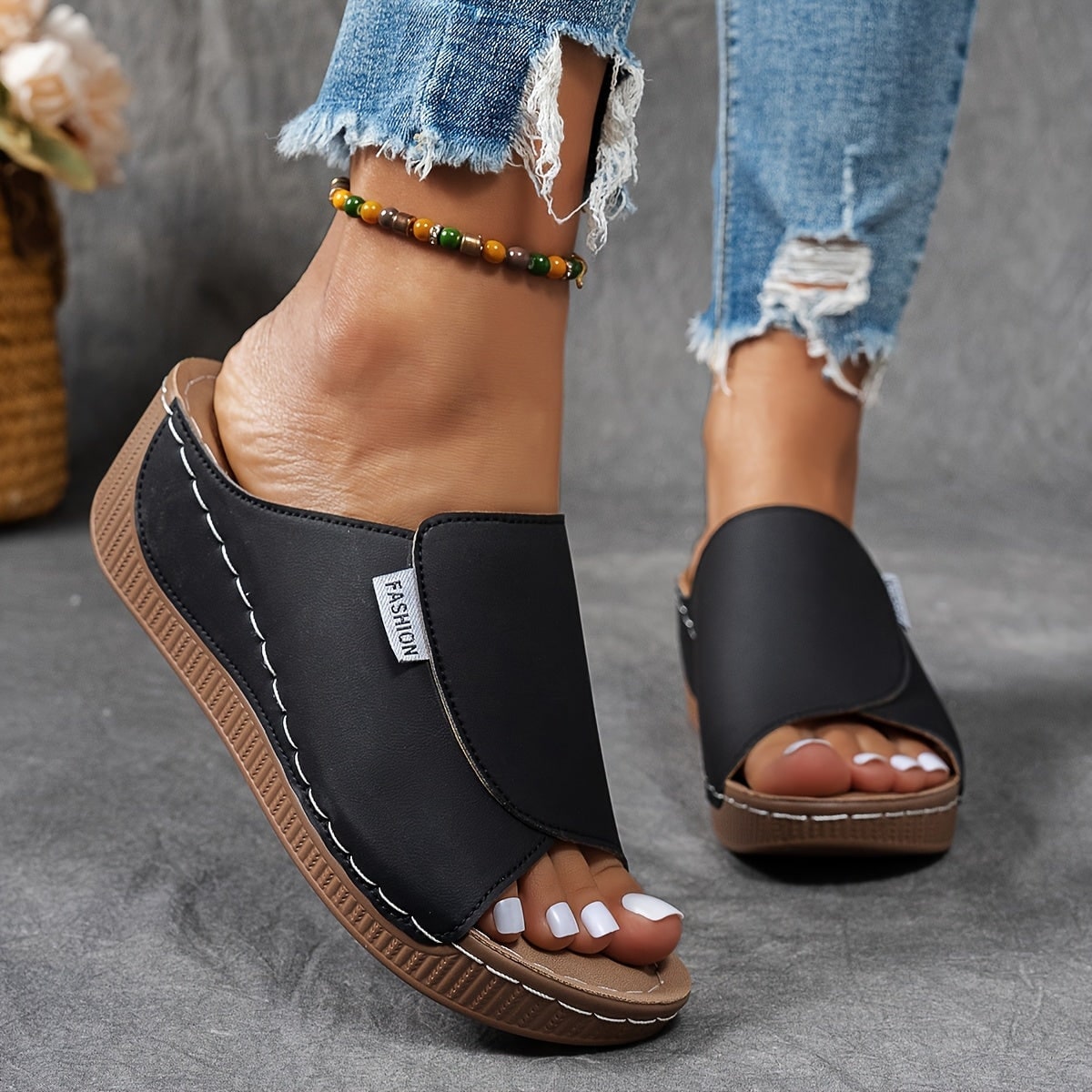 Donna Sandali con Zeppa | Sandali Slip-On - Image 3