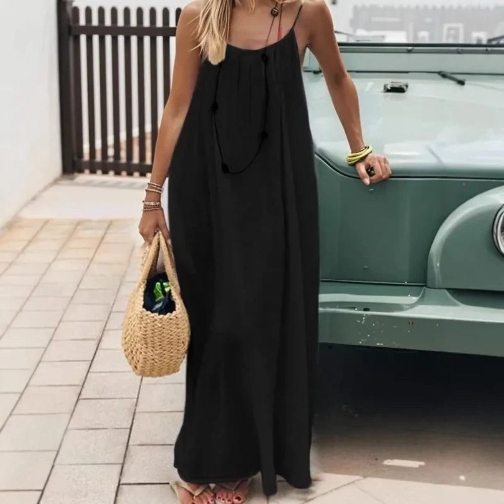 Donna Vestito Maxi Smanicato | Abito Estivo Casual - Image 4