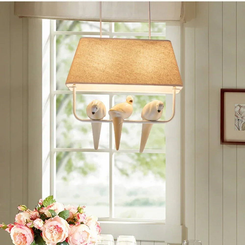 BirdNest - Hanging Lamp in Scandinavian Design Made of Rattan for Living Room and Dining Room