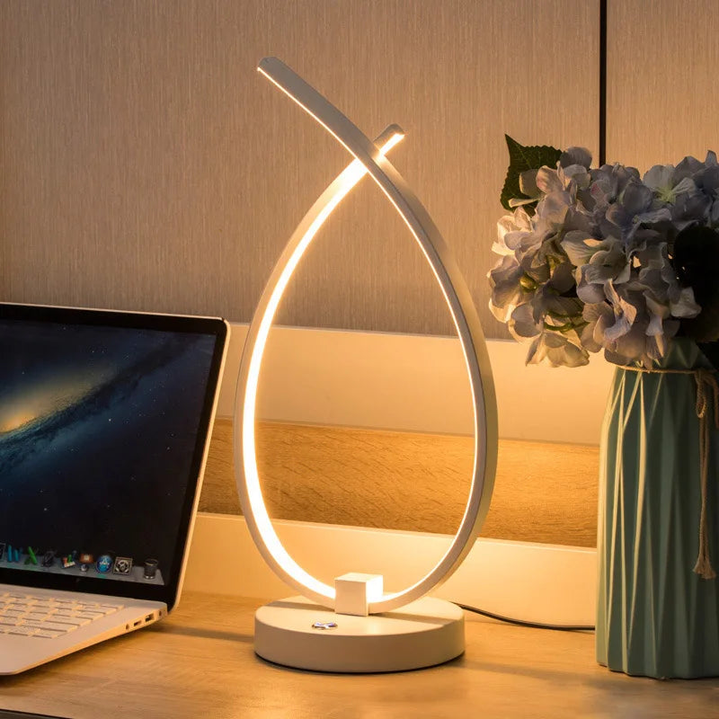BrightRead - Candeeiro de Leitura LED Regulável com Design Esbelto para Quarto e Sala de Estar