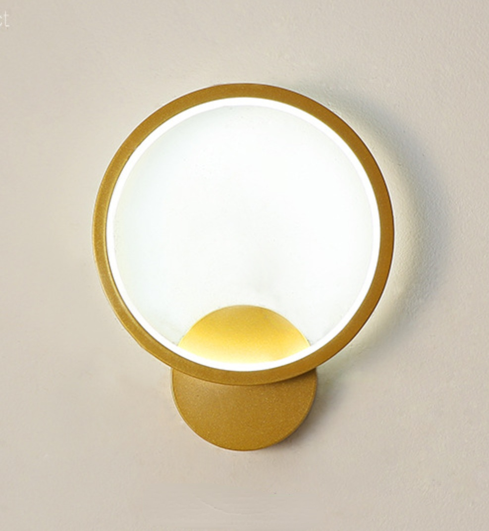 RadiantCircle - Lampada da parete LED moderna per interni eleganti