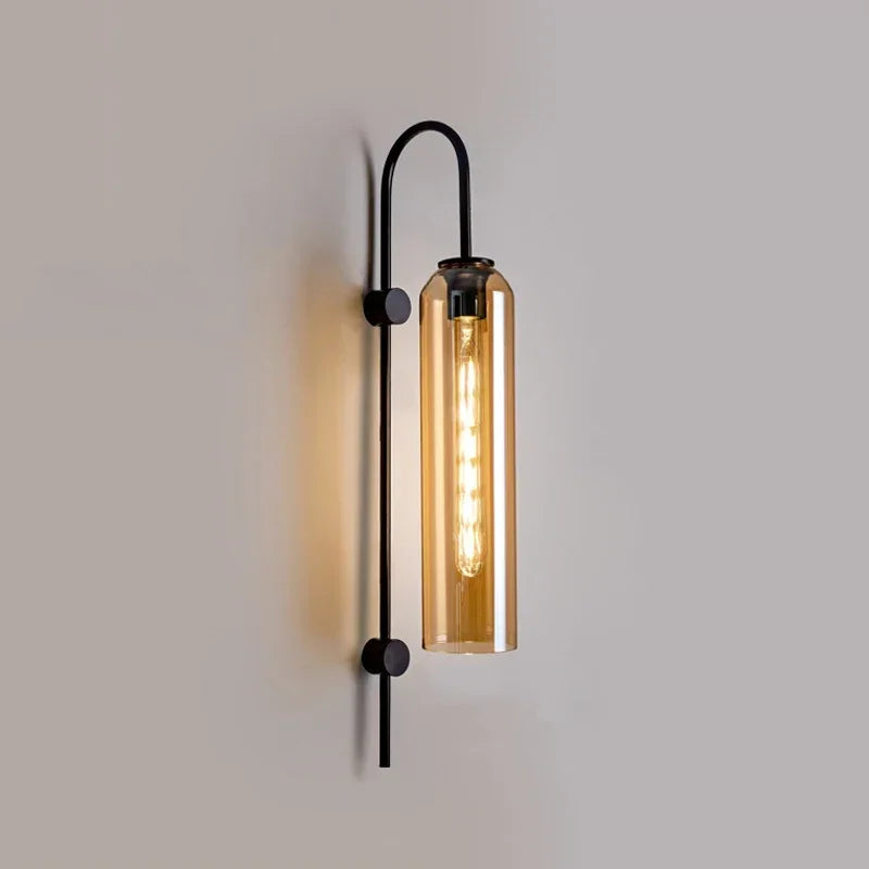 GlassGlow - Lampada da parete moderna a LED in vetro