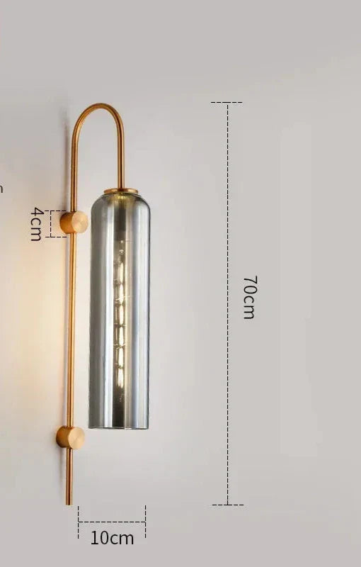GlassGlow - Modern LED Glass Wall Lamp